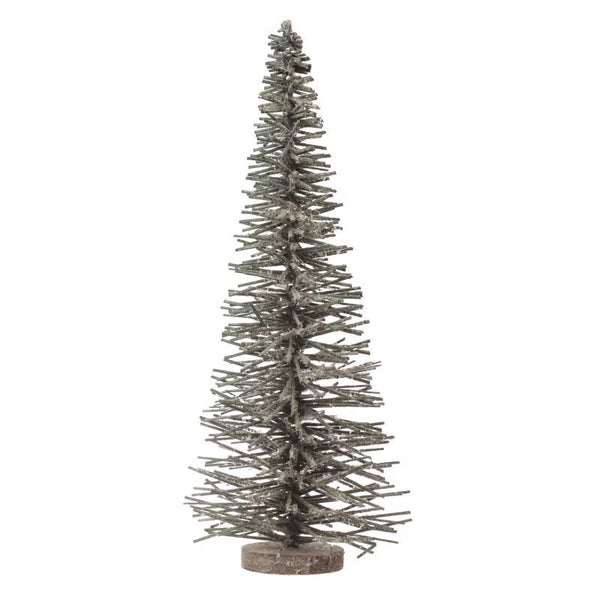 Árbol de álamo verde para decoración navideña de interior, de Creative Co-Op, 15,75 pulgadas