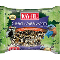 Kaytee Assorted Species Seed and Mealworm Seed Cake 1.4 lb (Pack of 6)