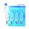 Bulb 60W Cac Dec Clr 4Pk (Case Of 4)