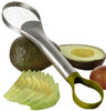 Amco Housewerks silver and green Plastic/Stainless Steel Avocado Slicer