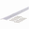 M-D 0.3 in. H X 72 in. L Prefinished Silver Aluminum Carpet Trim
