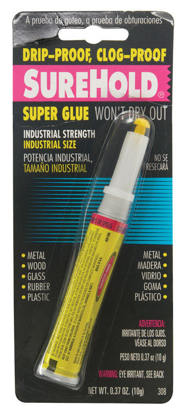 Surehold High Strength Liquid Super Glue 0.37 oz. (Pack of 3)