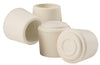 Softtouch Rubber Table/Chair Leg Tip Off-White Round 1 in. W X 1 in. L 4 pk