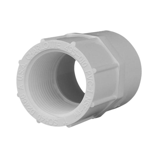 Charlotte Pipe Schedule 40 1 in. Slip x 1 in. Dia. FPT PVC Pipe Adapter (Pack of 25)
