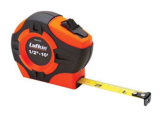 Lufkin P1000 Series 10 ft. L X 0.5 in. W Hi-Viz Tape Measure 1 pk