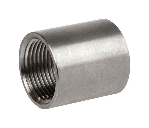 Acoplamiento de acero inoxidable Smith-Cooper de 1-1/4 pulg. FPT x 1-1/4 pulg. D FPT