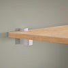 Dolle Cuadro 2.7 in. H X 0.9 in. W X 1.9 in. D Silver Metal Shelf Clips