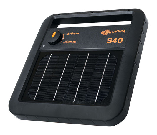 Gallagher S40 6 V Solar-Powered Fence Energizer 696960000 sq ft Black/Orange