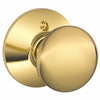 Schlage Plymouth Bright Brass Dummy Knob Right or Left Handed