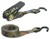 Keeper 1 in. W X 8 ft. L Camo Tie Down w/Ratchet 400 lb 4 pk