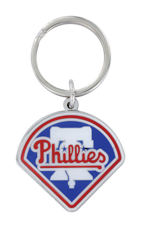 Hillman Philadelphia Phillies Metal Silver MLB Key Chain (Pack of 3)
