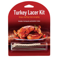 No Sew 5-1/4 in. W X 7-1/4 in. L Turkey Lacer Kit Silver/White