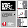 Kwikset Tylo Antique Brass Passage Lockset 1-3/4 in.