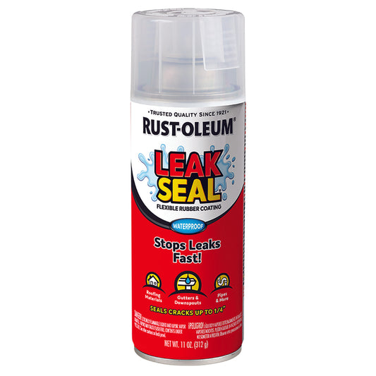 Rust-Oleum Clear Leakseal Flexible Rubber Sealant 11 oz
