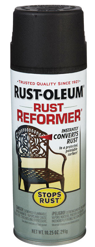 Rust-Oleum Stops Rust Indoor and Outdoor Black Protective Paint 10.25 oz. (Pack of 6)