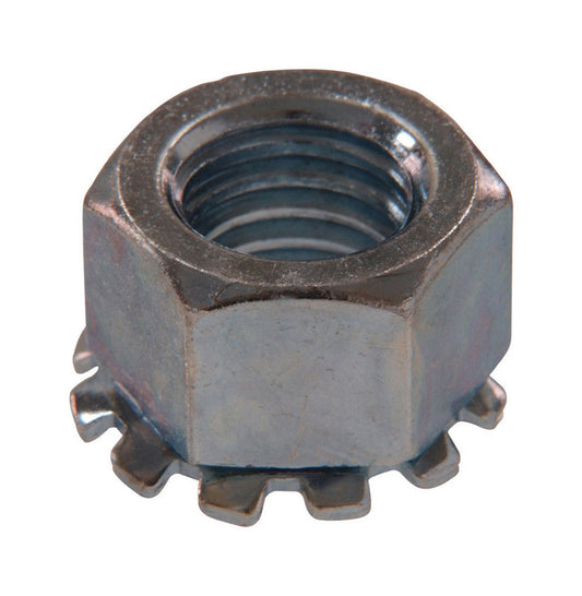 Hillman 1/4 in. Zinc-Plated Steel SAE Keps Lock Nut 100 pk