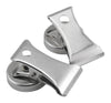 Magnet Source 1.8 in. L X 1 in. W Silver Clip Magnetic Clips 3 lb. pull 2 pc