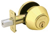 Schlage Bright Brass Metal Single Cylinder Deadbolt