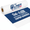 The Liner Guys - Wide Roll 12 Mil Crawl Space Vapor Barrier (4' x 200'), Heavy-Duty White Woven Sheeting for Faster Encapsulation, Superior Moisture Protection, and Sub-Slab Use