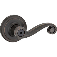 Kwikset Signature Series Lido Venetian Bronze Bed and Bath Lever Right or Left Handed