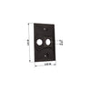 Sigma Electric Rectangle Die-Cast Metal 1 gang 4.61 in. H X 2.85 in. W Lampholder Cover