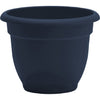 Bloem Ariana Planter 8 in. Dia. Plastic Flower Pot Navy