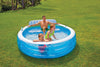 Intex Family Lounge 156 gal. Oval Plastic Inflatable Pool 88 L in.x30 H in.x85 W in.x7 Dia. ft.