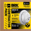 BRK 6 PK Hard-Wired w/Battery Back-up Ionization Smoke Detector