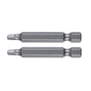Irwin Square #2 X 2 in. L Power Bit S2 Tool Steel 2 pc