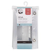 Zenna Home 78 in. H X 54 in. W Clear Solid Stall Liner PEVA (Pack of 2)