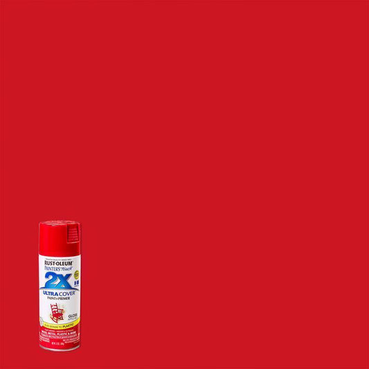 Rust-Oleum Painter's Touch Ultra Cover Gloss Apple Red Spray Paint 12 oz. (Pack of 6)