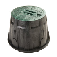 Rain Bird 13.5 in. W X 10 in. H Round Valve Box Black/Green