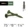 Deck Plus No. 8  x 1-1/4 in. L Star Flat Head Exterior Deck Screws 75 pk