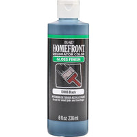 Homefront Gloss Black Craft Paint Exterior and Interior 8 oz (Pack of 3)