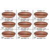 Bloem 2.8 in. H X 17 in. W X 17 in. D Resin Traditional Tray Terracotta Clay