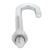 Hampton Small Zinc-Plated Silver Zinc 0.6875 in. L J-Bolt 150 lb. 1 pk (Pack of 10)