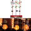 Alpine LED Solar Snowman Christmas 36 in. Garden Stake (Pack of 12)