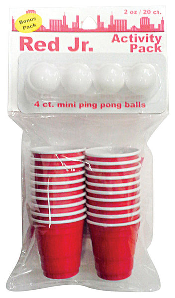 Brite Concepts 2 oz. Red Plastic Shot Glass (Pack of 6)