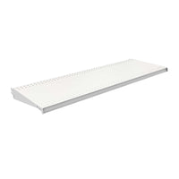 Lozier 1 in. H x 48 in. W x 16 in. L Powder Coated Cool White DL Style Shelf 2 pk