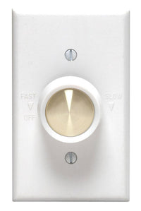 Leviton 5 amps Rotary Fan Control White 1 pk - Open Box