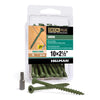 Deck Plus No. 10  x 2-1/2 in. L Star Flat Head Exterior Deck Screws 40 pk