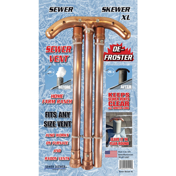 Descongelador de ventilación de alcantarillado de cobre Sewer Skewer XL - Oferta de la semana