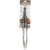 Farberware 12 in. L Silver Silicone/Stainless Steel Tongs