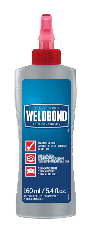 Weldbond High Strength Polyvinyl Acetate Homopolymer All Purpose Adhesive Liquid 5.4 oz.
