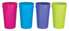B and R Plastics Assorted Polyethylene Dishwasher Safe Fluted Cups 4 H in., 32 oz. Capacity