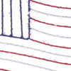 Celebrations Patriotic Flag Silhouette Window Decor Metal 1 pk (Pack of 8)