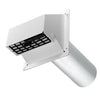 Imperial Manufacturing Group Vt0501-B Imperial Manufacturing R2 16.5 In. L X 4 In. Dia. Silver/ White Aluminum Wall Exhaust Hood