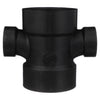 Charlotte Pipe 3 in. Hub X 1-1/2 in. D Hub ABS Sanitary Tee