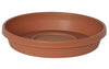 Bloem 2.8 in. H X 17 in. W X 17 in. D Resin Traditional Tray Terracotta Clay
