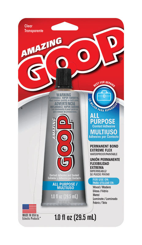 Goop All Purpose High Strength Liquid All Purpose Adhesive 1 oz. (Pack of 6)